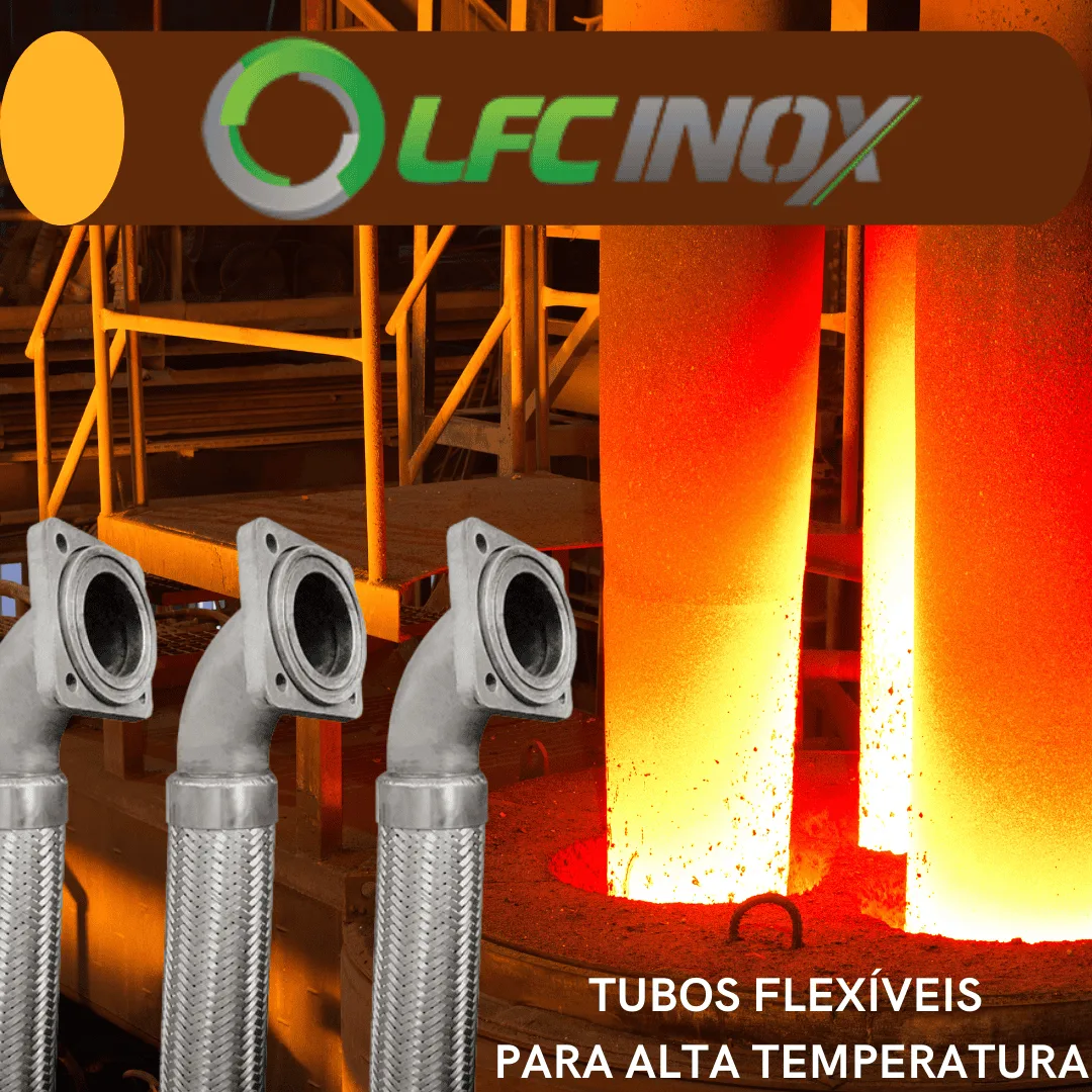 tubo flexível inox sanfonado para aplicações industriais