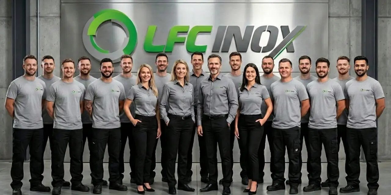 Equipe LFC Inox celebra conquista da certificação ISO 9001