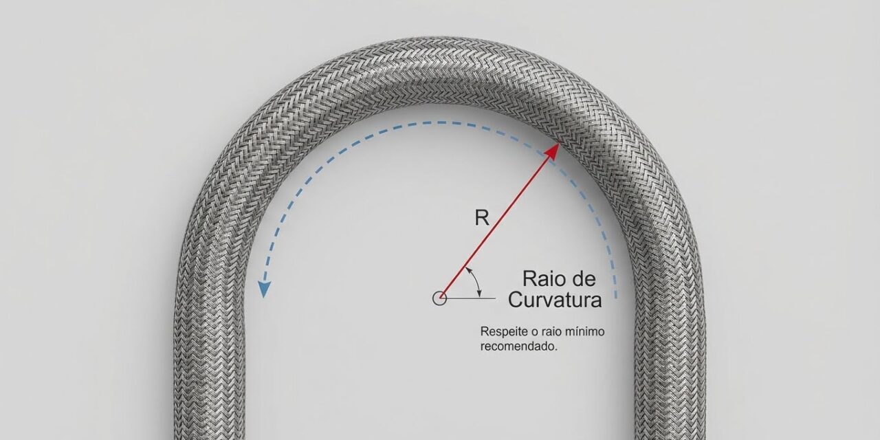 Como calcular o raio de curvatura de mangueiras e tubos flexíveis